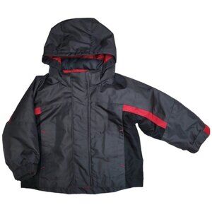 Toddler Boy 12mo Circo Red and Black 3-in-1 Reversable Winter Fleece Wind Jacket